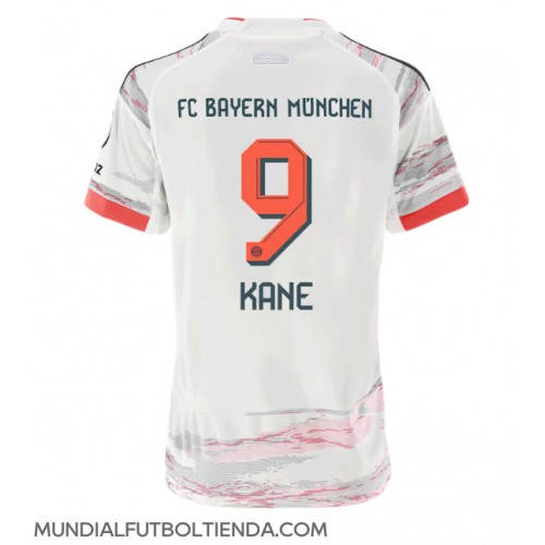Camiseta Bayern Munich Harry Kane #9 Segunda Equipación Replica 2025-26 para mujer mangas cortas Camiseta Bayern Munich Harry Kane #9 Segunda Equipación Replica 2025-26 para mujer mangas cortas